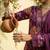 Women Floral Printed Regular Thread Work Pure Cotton Kurta with Trousers & With Dupatta