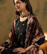 Women Ethnic Motifs Embroidered Regular Kurta with Trousers & With Dupatta