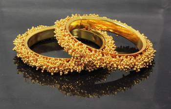 Designer Gold Plated Golden Bangles Fashion Jewellery For Women 3