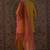 Ethnic Motifs Embroidered V-Neck Zari Straight Kurta With Trousers & Dupatta