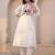 Floral Embroidered Tie-UP Neck Pleated A-Line Pure Cotton Kurta With Trousers
