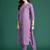 Floral Embroidered Thread Work Pure Cotton Kurta with Trousers
