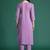 Floral Embroidered Thread Work Pure Cotton Kurta with Trousers