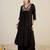 Women Embroidered Thread Work Pure Cotton Kurta with Trousers