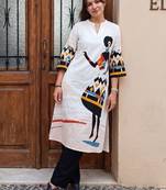 Women Printed Regular Kurta with Trousers