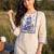 Women Floral Embroidered Regular Thread Work Pure Cotton Kurta with Trousers