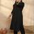Women Plus Size Regular Thread Work Kurta with Trousers