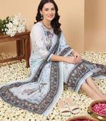 Women Floral Printed Regular Kurta with Trousers & With Dupatta