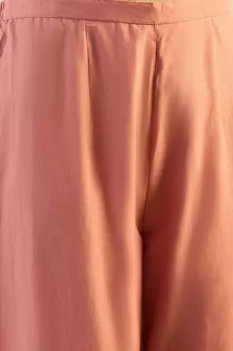 Floral Printed Pure Cotton Kurta With Trousers & Dupatta