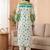 Women Floral Printed Band Collar Straight Kurta with Pyjamas