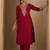 Women Ethnic Motifs Embroidered Regular Liva Straight Kurta with Trousers