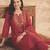 Women Floral Embroidered Regular Thread Work Kurta with Trousers & With Dupatta