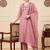 Women Floral Embroidered Regular Thread Work Kurta with Trousers & With Dupatta