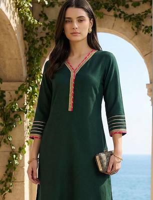 Women Regular Gotta Patti Liva Kurta with Trousers 2