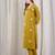 Women Geometric Printed Cotton Kurta with Trousers