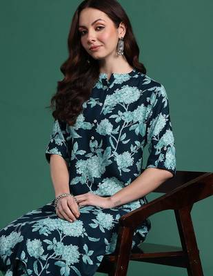 Floral Printed Kurta with Palazzos 1