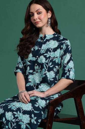 Floral Printed Kurta with Palazzos