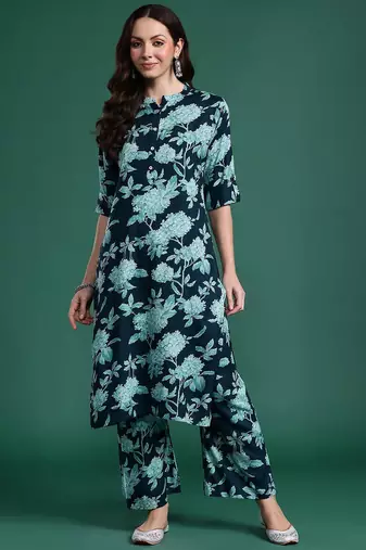 Floral Printed Kurta with Palazzos