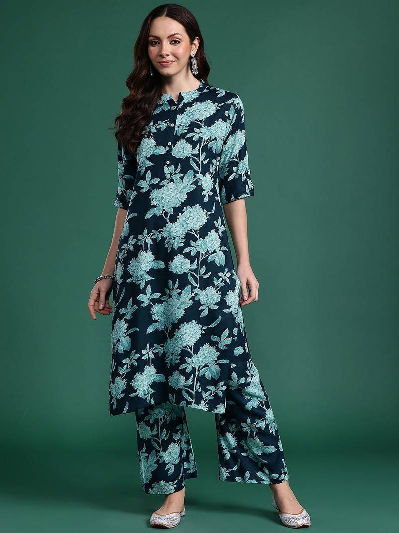 Floral Printed Kurta with Palazzos