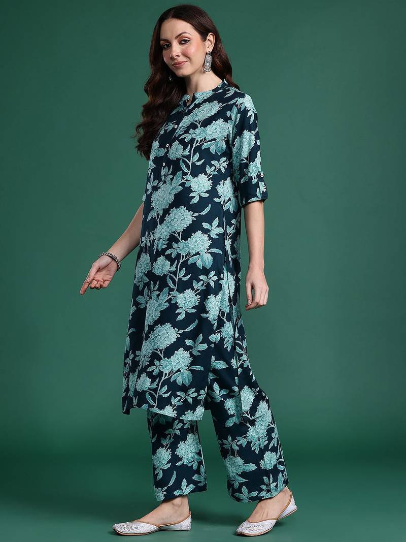 Floral Printed Kurta with Palazzos