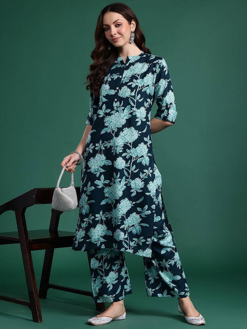 Floral Printed Kurta with Palazzos