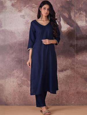 Regular Gotta Patti Kurta with Trousers 1