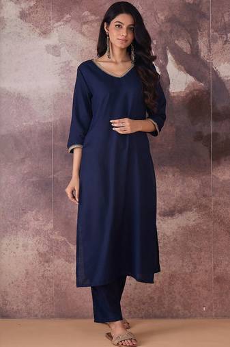 Regular Gotta Patti Kurta with Trousers