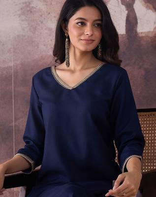 Regular Gotta Patti Kurta with Trousers 2