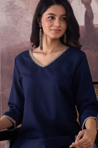 Regular Gotta Patti Kurta with Trousers