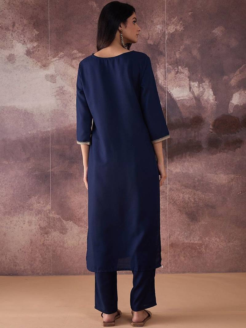 Regular Gotta Patti Kurta with Trousers