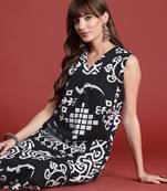 Ethnic Motifs Printed Pleated Pure Cotton Kurta with Trousers