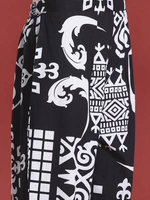 Ethnic Motifs Printed Pleated Pure Cotton Kurta with Trousers 3