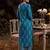 Women Ethnic Motifs Printed Regular Thread Work Linen Kurta with Trousers & With Dupatta