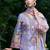 Women Floral Printed Regular Thread Work Linen Kurta with Trousers & With Dupatta
