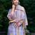 Women Floral Printed Regular Thread Work Linen Kurta with Trousers & With Dupatta