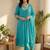 Floral Embroidered Beads and Stones Pure Cotton Kurta with Trousers & Dupatta