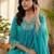Floral Embroidered Beads and Stones Pure Cotton Kurta with Trousers & Dupatta