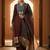Ethnic Motifs Printed V-Neck Straight Kurta With Trousers & Dupatta