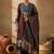 Ethnic Motifs Printed V-Neck Straight Kurta With Trousers & Dupatta