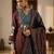Ethnic Motifs Printed V-Neck Straight Kurta With Trousers & Dupatta