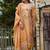 Women Floral Embroidered Beads and Stones Linen Kurta, Trousers With Dupatta