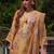 Women Floral Embroidered Beads and Stones Linen Kurta, Trousers With Dupatta