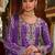 Ethnic Motifs Embroidered Thread Work Chinon Kurta with Sharara & With Dupatta