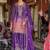 Ethnic Motifs Embroidered Thread Work Chinon Kurta with Sharara & With Dupatta