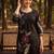 Women Floral Embroidered Regular Thread Work Liva Kurta with Trousers