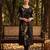 Women Floral Embroidered Regular Thread Work Liva Kurta with Trousers