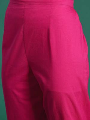Floral Printed Regular Pure Cotton Kurta with Trousers & Dupatta 3