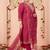 Plus Size Maroon Embroidered Straight Kurta Trousers With Dupatta Set