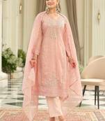 Women Ethnic Motifs Embroidered Regular Sequinned Kurta with Trousers & With Dupatta