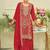 Ethnic Motifs Embroidered Straight Kurta With Sharara & Dupatta